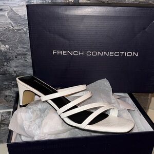 French Connection Cream Strappy Heels BRAND NEW
